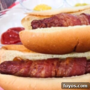 Air Fryer Bacon Hot Dogs: Crisp Perfection, Zero Fuss 10 bacon wrapped hot dogs air fryer recipe dinners done quick featured image