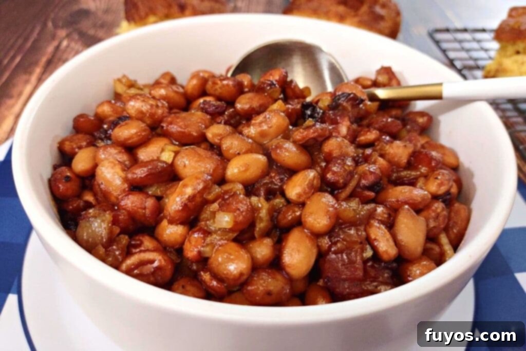 Air Fryer Baked Beans Recipe, perfectly cooked for dinners done quick
