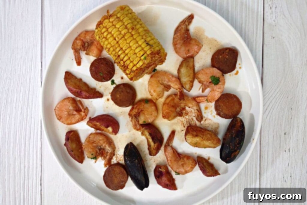 Microwave Your Seafood Boil Perfectly Every Time 7 now place seafood on your plate