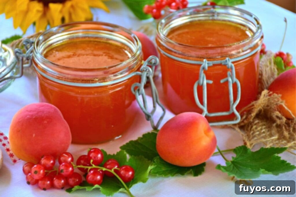 Unlock Gourmet: 10 Box Cake Transformations 8 fresh peach jam in glass containers