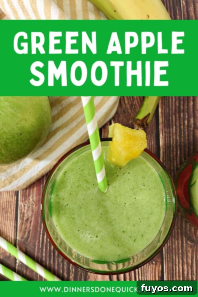 pineapple green apple smoothie recipe dinners done quick pinterest