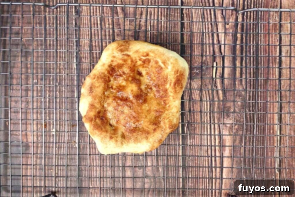 Air Fryer Sweet Fruit Mascarpone Dessert Pizza 11 let dough cool on wire rack