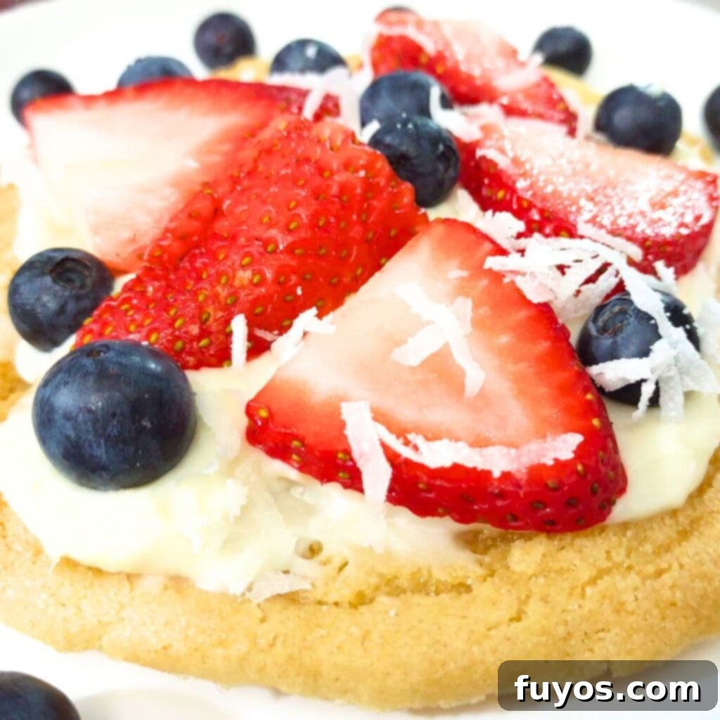 air fryer sugar cookie fruit pizza dessert recipe dinners done quick featured image