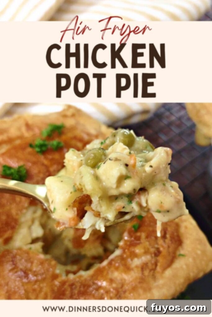 Air Fryer Chicken Pot Pie Forget the Oven 16 homemade chicken pot pie in the air fryer recipe dinners done quick pinterest
