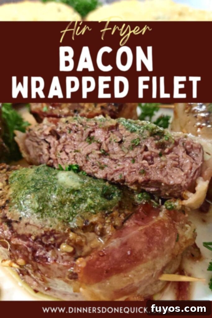 bacon wrapped filet in the air fryer dinners done quick pinterest