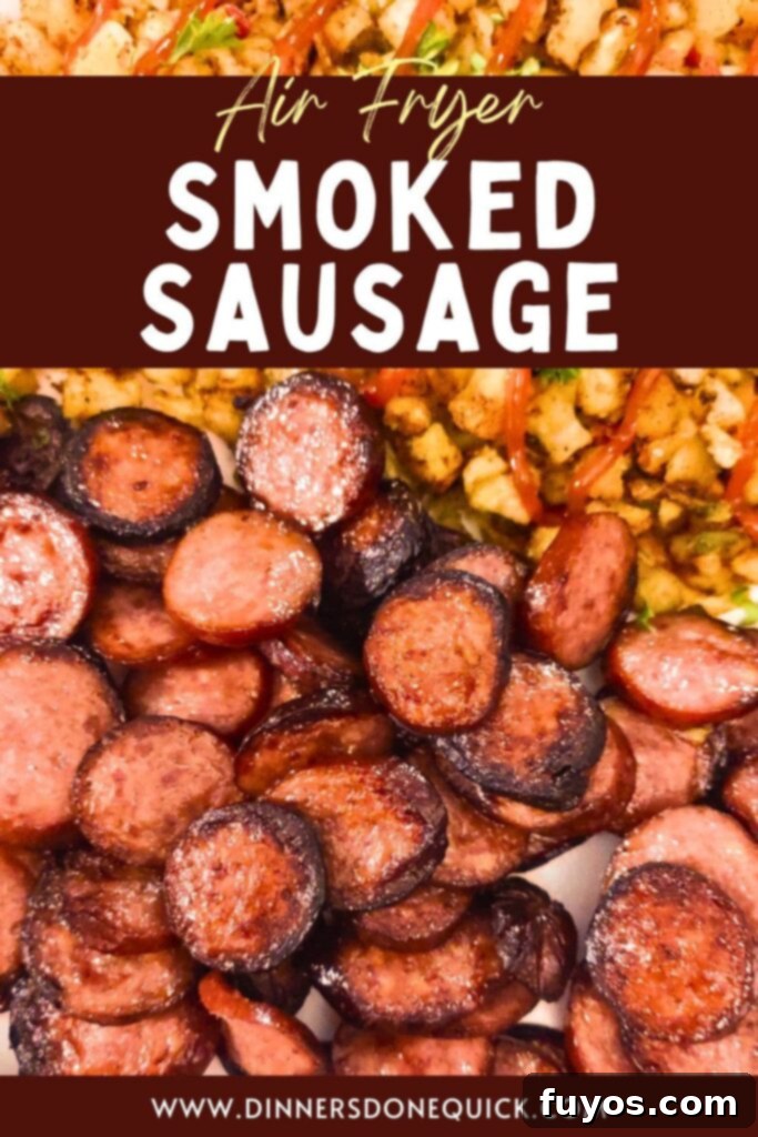 Perfect Smoked Sausage in Your Air Fryer 11 how to make smoked sausage in the air fryer recipe dinners done quick pinterest