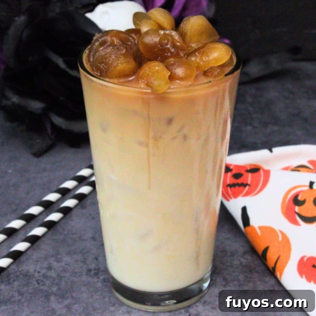 Halloween's Dearly Depar-tead Brown Sugar Skull Milk Tea 2 dearly depar-tead skull milk tea recipe dinners done quick featured image