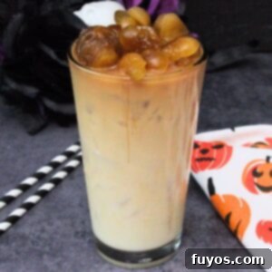Halloween's Dearly Depar-tead Brown Sugar Skull Milk Tea 11 dearly depar-tead skull milk tea recipe dinners done quick featured image