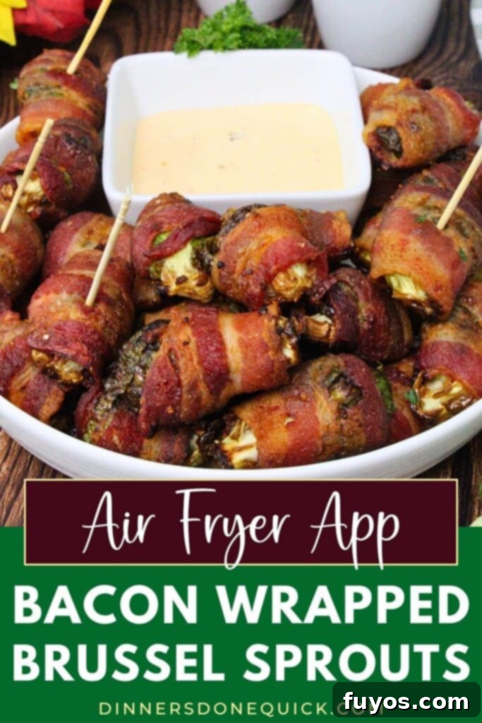 air fryer bacon wrapped brussel sprouts recipe dinners done quick pinterest