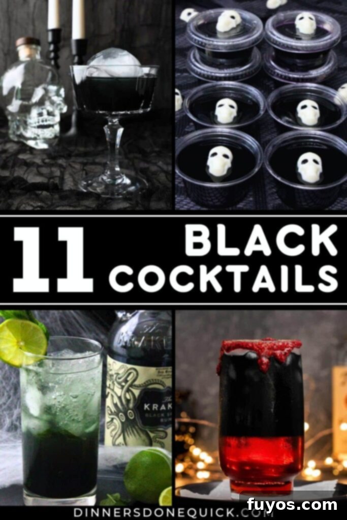 best black cocktails recipes dinners done quick pinterest