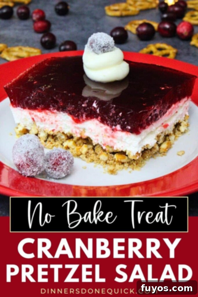 cranberry pretzel salad recipe dinners done quick pinterest