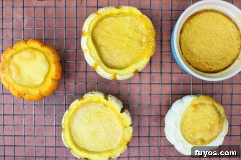 transfer pumpkin creme brulee to wire rack for cooling