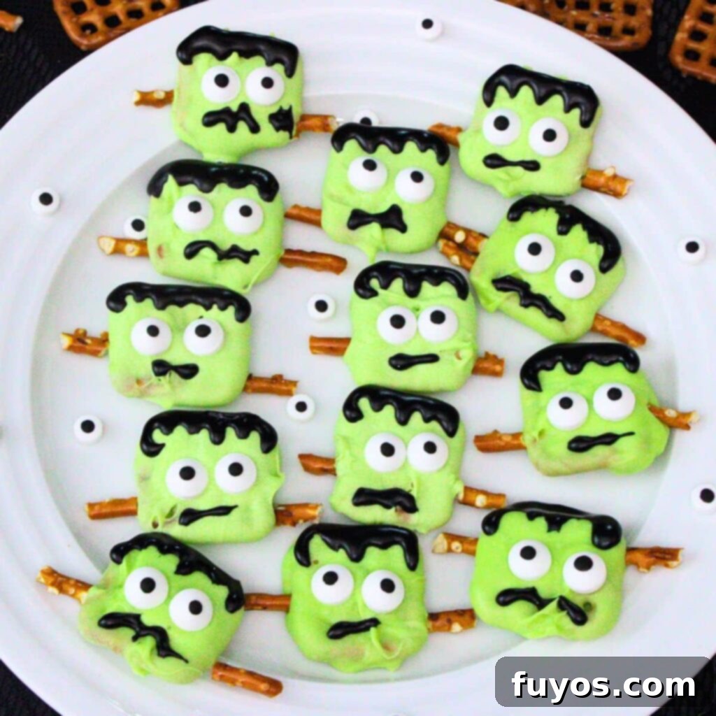 frankenstein pretzels recipe dinners done quick featured image