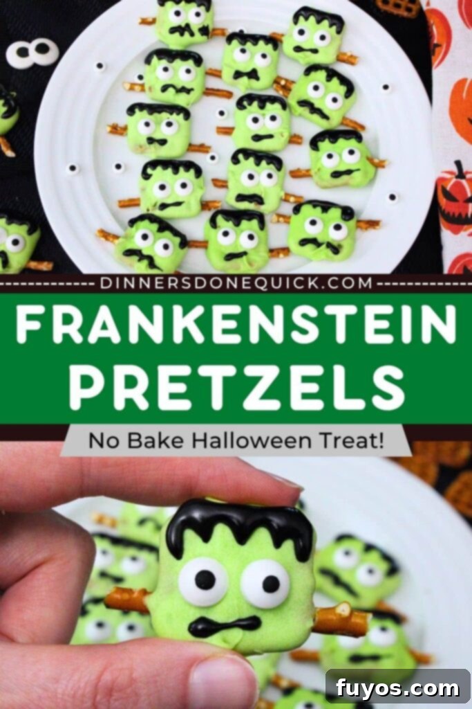 frankenstein pretzels recipe dinners done quick pinterest