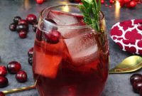 Festive Cranberry Vodka Spritzer
