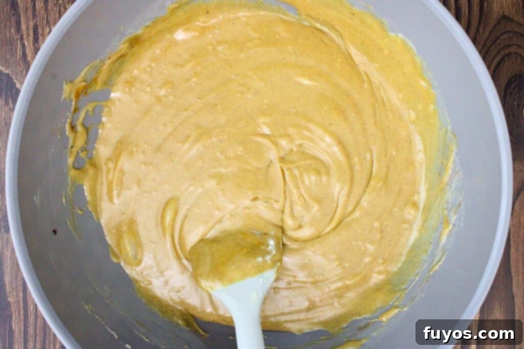 Effortless Holiday Gingerbread Fudge 6 add molasses and spices to melted chocolate mixture