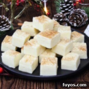 Eggnog Fudge: A Quick & Easy Holiday Delight 9 Easy eggnog fudge recipe, ideal for holiday baking and treats