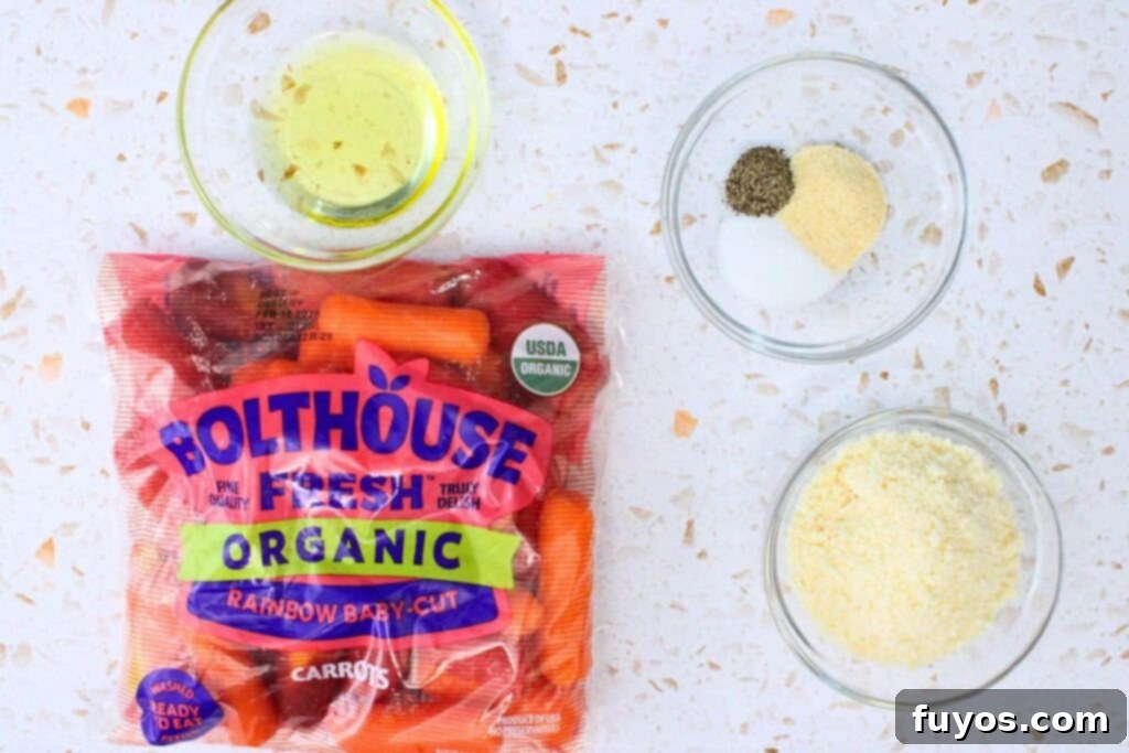 ingredients to make smashed carrots