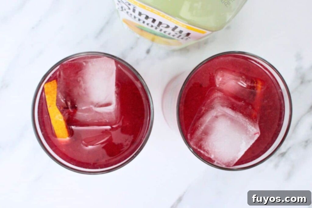 Blood Orange Vodka Lemonade Bliss 6 Top the blood orange vodka mixture with lemonade to complete the cocktail