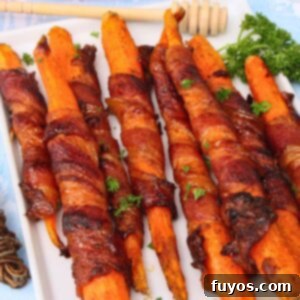 Air Fryer Bacon-Wrapped Carrots Drizzled with Hot Honey 11 air fryer bacon wrapped carrots recipe dinners done quick featured image