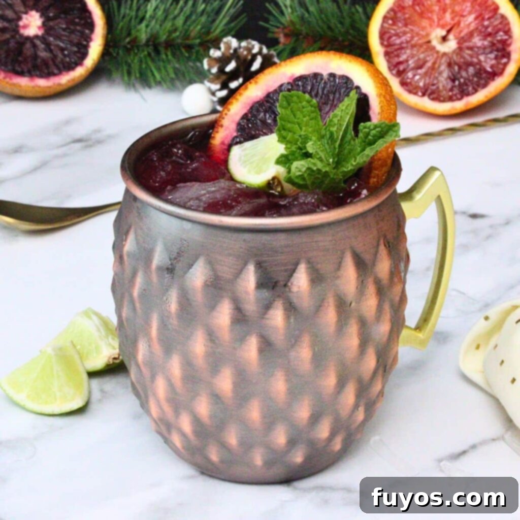 Blood Orange Bliss: A Zesty Vodka Ginger Beer Cocktail 2 Blood Orange Mule Recipe