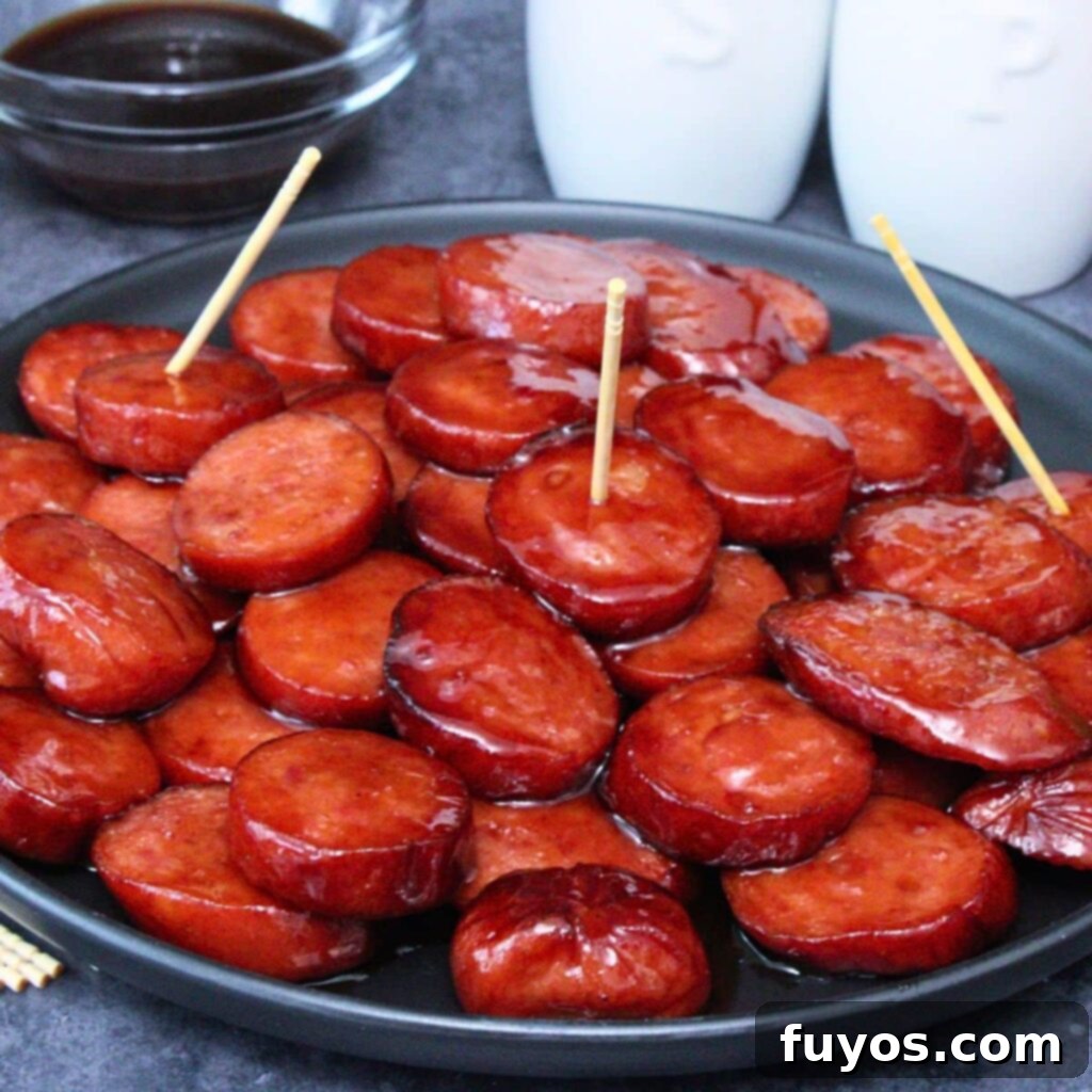 Air Fryer Kielbasa Bites: Sweet & Smoky Sensation 2 Air fryer kielbasa bites recipe